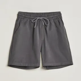 Classic Organic Twill Drawstring Shorts Lava Grey