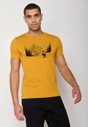 T-shirt bio katoen, eland oker – GREENBOMB